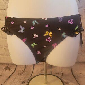 California Waves Juniors Ruffle Hipster Bikini Bottoms